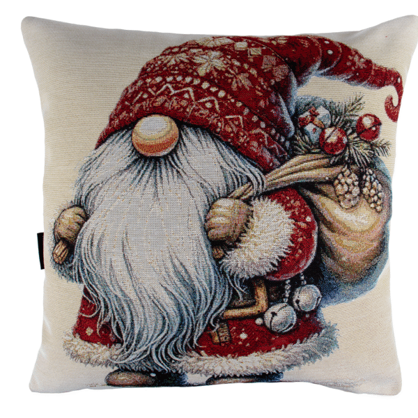Koristetyyny Iloinen tonttu 45x45cm