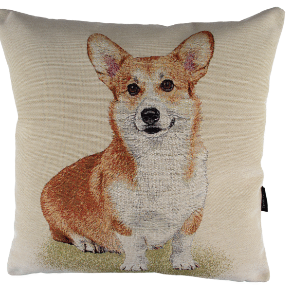 Koristetyyny Welsh corgi 45x45cm