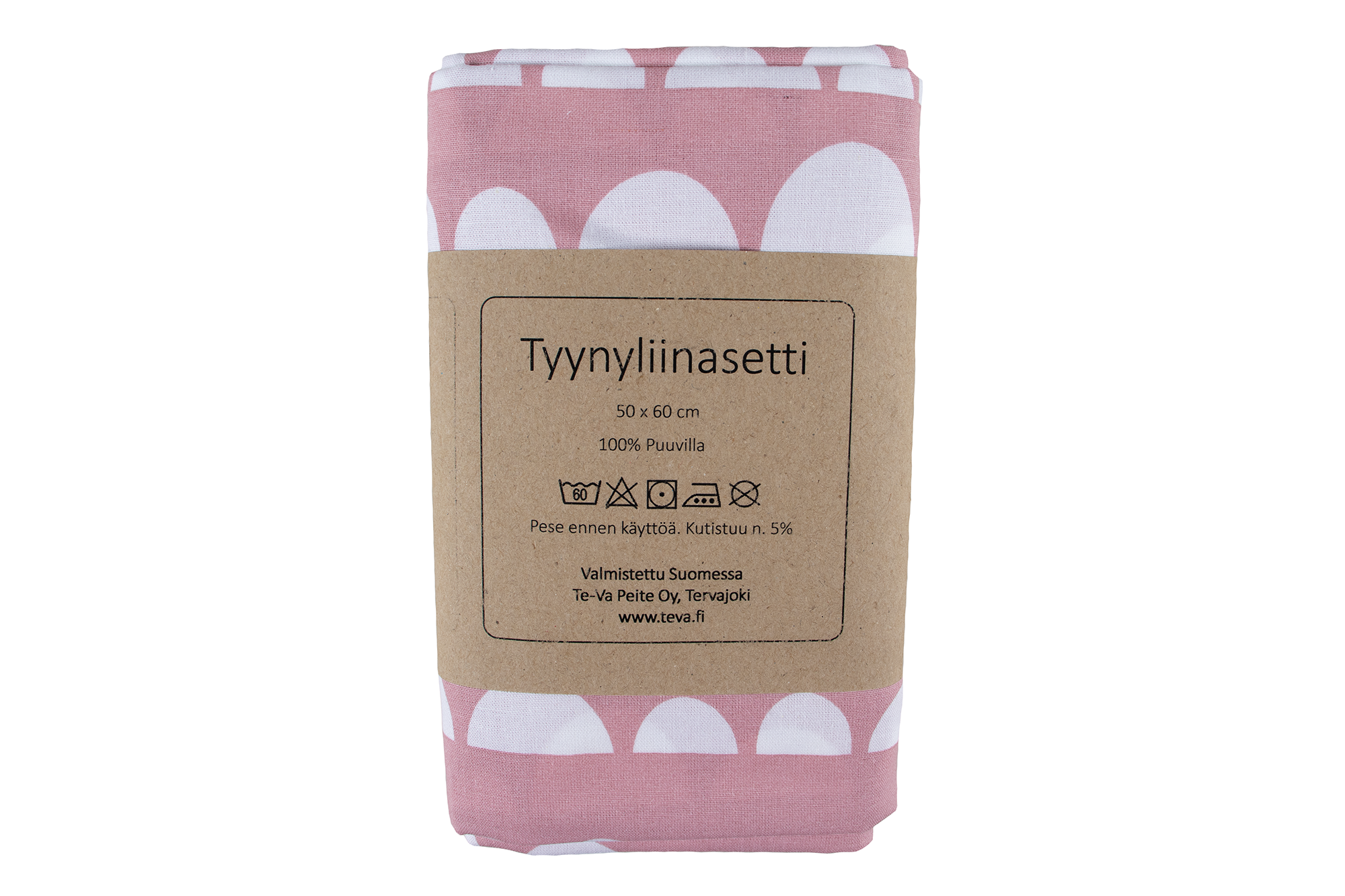 Tyynyliina Kumpulat 2kpl 50x60cm – vaaleanpunainen