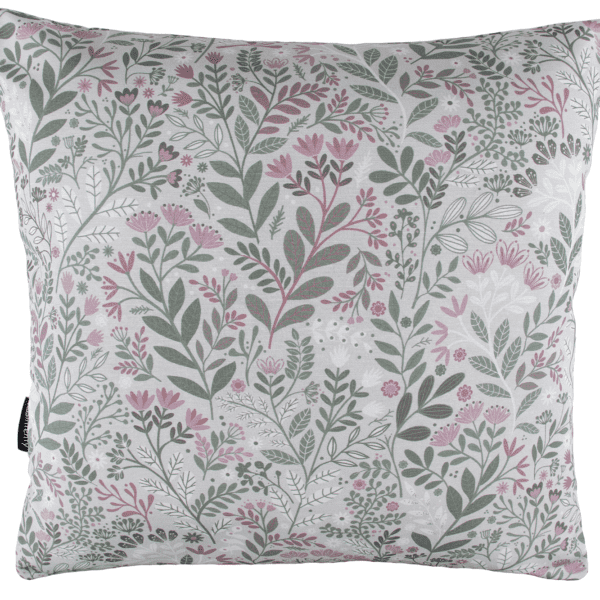 Koristetyyny Niitty 45x45cm - roosa