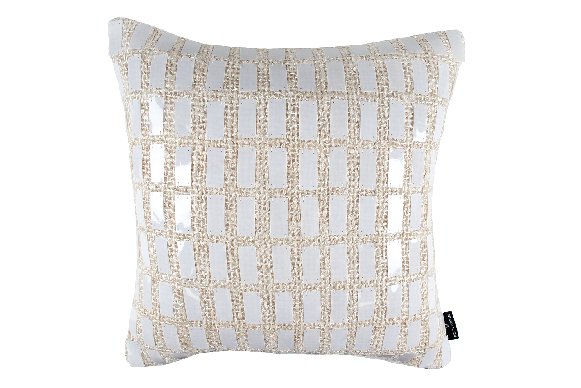 ALE Paljettityyny 40x40cm - valkoinen